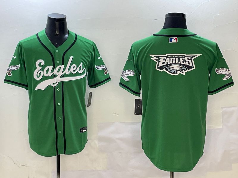 Men Philadelphia Eagles Blank Green three generations Jointly Name 2025 Nike Limited NFL Jersey style 19->philadelphia eagles->NFL Jersey